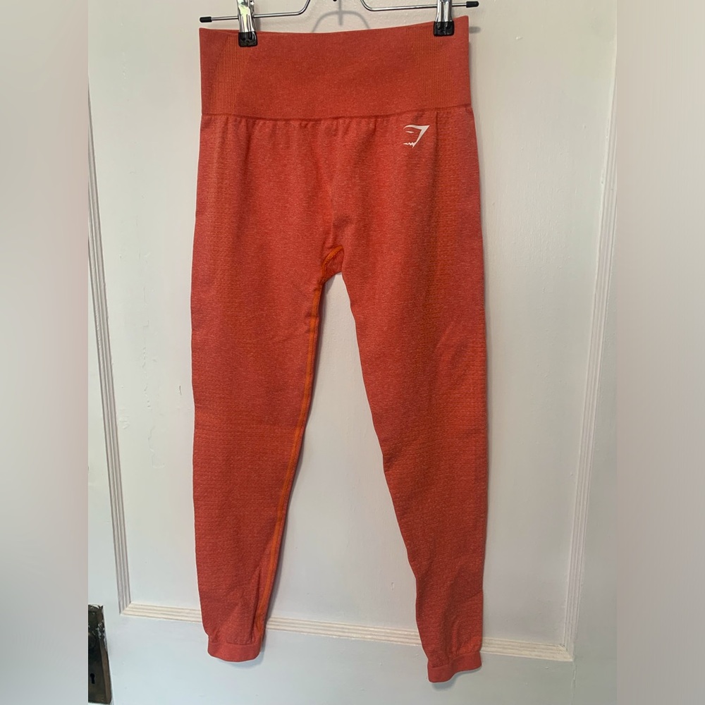 Gymshark Vital Seamless Leggings - Intense Coral Size Medium